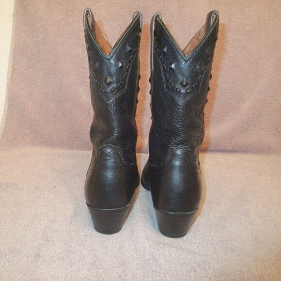 Ariat Womens Dixie Leather Cowboy Boots Size 7.5 Studs Mid-Calf Western Baddie - Picture 12 of 13